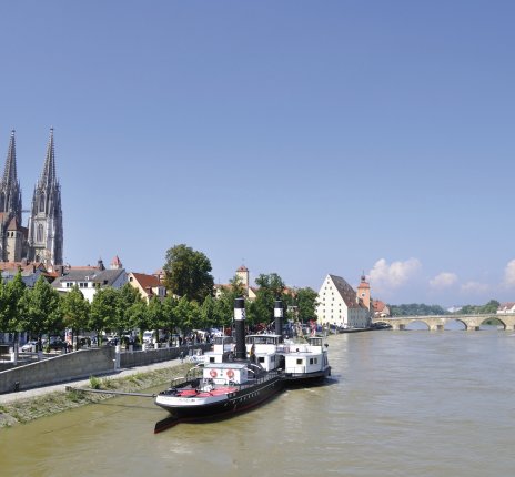 Blick auf die Donau und Regensburg © Scirocco340-fotolia.com