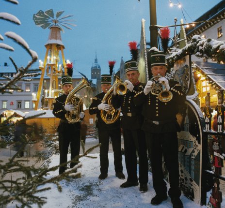 Bläser auf dem Weihnachtsmarkt © FVV Erzgebirge
