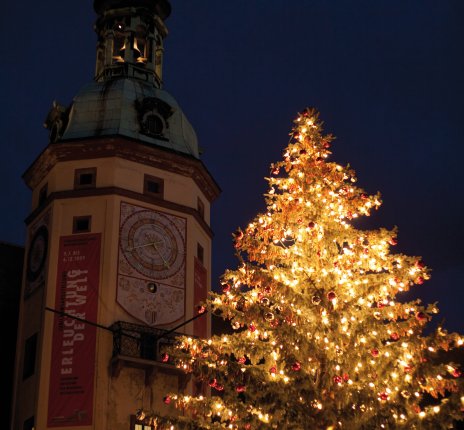 Weihnachtsbaum auf dem Leipziger Weihnachtsmarkt © MarcelS-fotolia.com