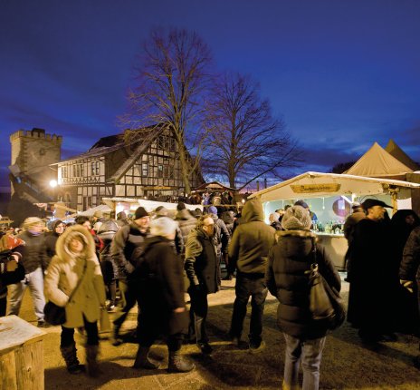 Historischer Weihnachtsmarkt auf der Wartburg © Sascha Willms/Wartburg-Stiftung