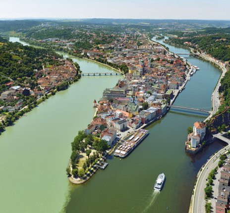 Dreiflüsseeck Passau © Stadt Passau