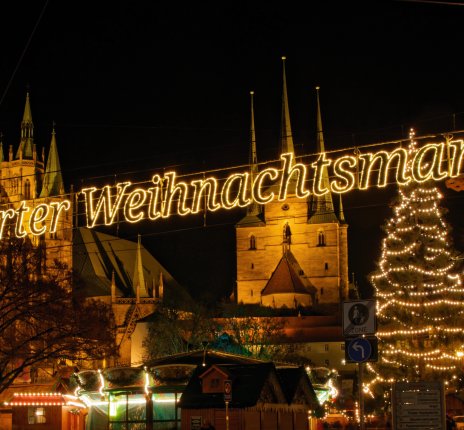 Weihnachtsmarkt in Erfurt auf dem Domplatz © alexbuess - stock.adobe.com