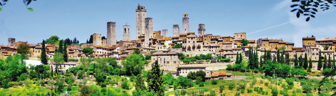 Blick auf San Gimignano