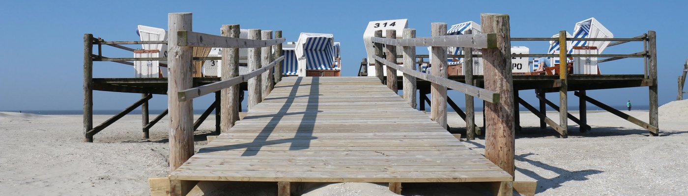 Nordsee ab Lauf an der Pegnitz Strandkorbpodest St. Peter-Ording
