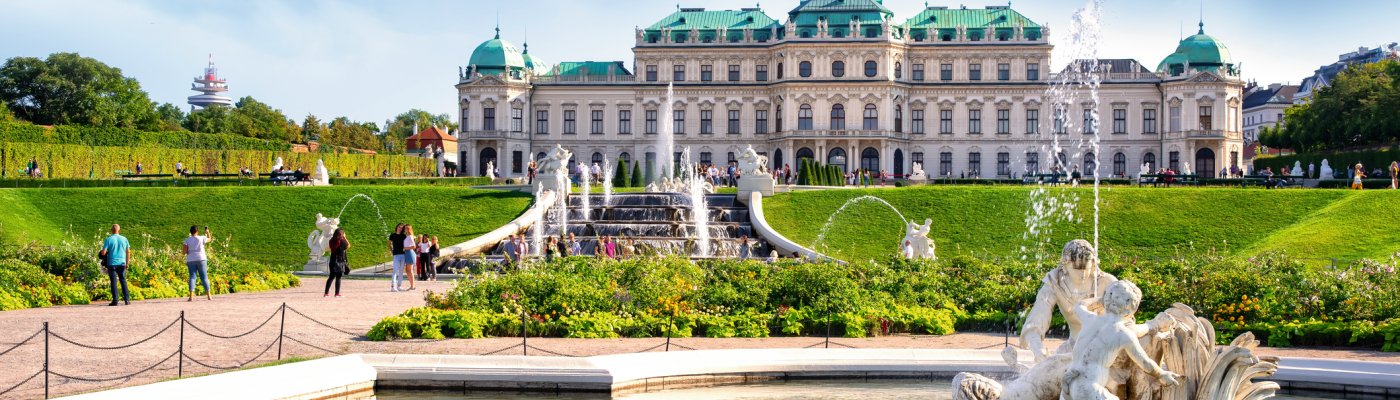 Wien ab Fürth Schloss Belvedere in Wien
