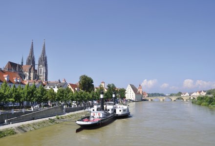 Blick auf die Donau und Regensburg © Scirocco340-fotolia.com