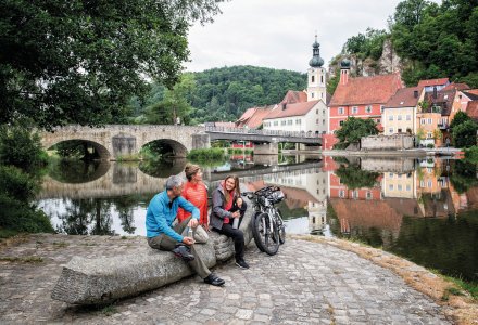 Fünf-Flüsse-Radweg in Kallmünz © Tourismusverband Ostbayern e.V./Florian Trykowski