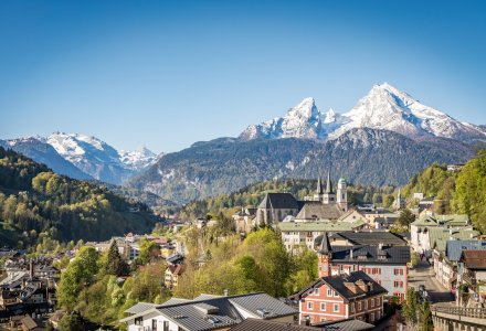 Berchtesgaden mit Blick auf den Watzmann © Berchtesgadener Land Tourismus/Thomas Kujat