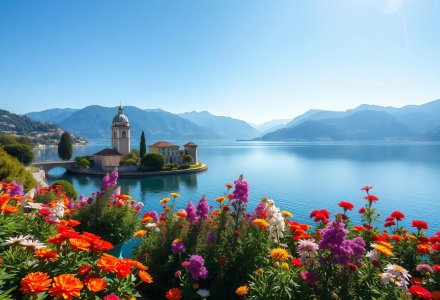 Isola Madre am Lago Maggiore © yoyoh - stock.adobe.com/Generiert mit KI