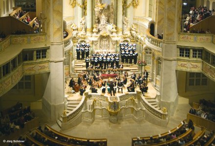 Kammerchor, Ensemble Frauenkirche und Kantor Grünert, Frauenkirche Dresden © Jörg Schöner